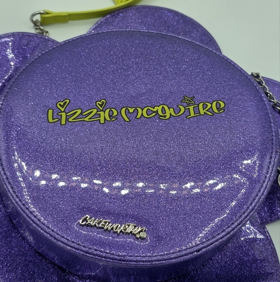 Cakeworthy Lizzie McGuire Purple Sparkle Daisy Crossbody Bag - Picture 3 of 6